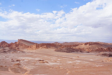 チリにあるアタカマ砂漠の月の谷