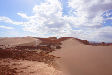 チリのアタカマ砂漠の月の谷
