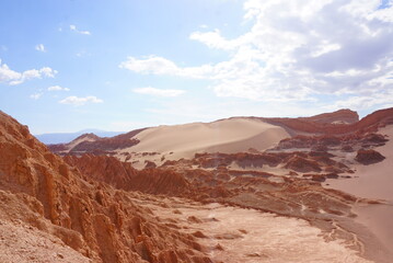 チリのアタカマ砂漠の月の谷