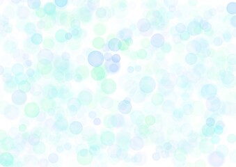 Art abstract bubble white background with pastel blue and green colors for children holiday and party.