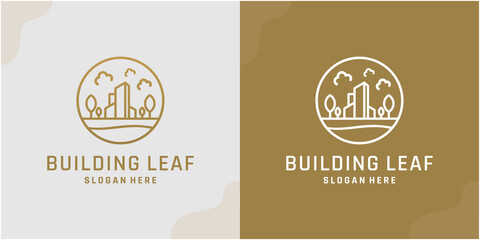 Minimalist architecture logo line