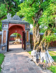 View of gate at the Tu Duc Royal Tomb, Hue