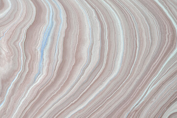 Abstract fluid art background light brown and white colors. Liquid marble.