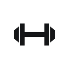 Dumbbell icon design vector illustration