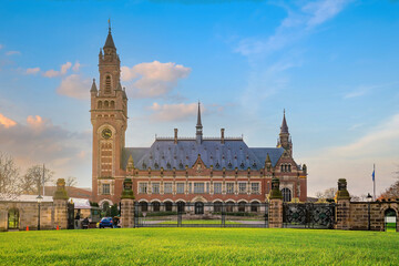Fototapeta na wymiar The International Court of Justice in the Peace Palace Hague