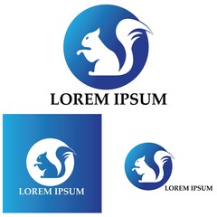 Squirrel symbol illustration vector icon background