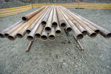metal pipes