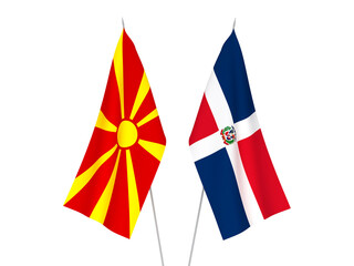 North Macedonia and Dominican Republic flags