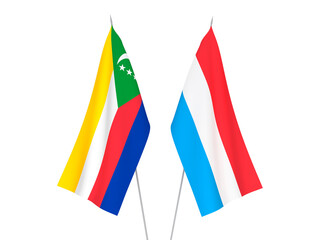 Luxembourg and Union of the Comoros flags