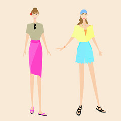 Summer fashion style for girl