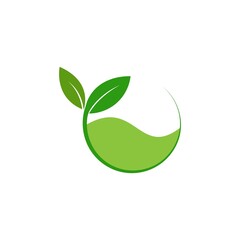 Green leaf logo