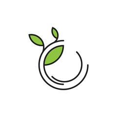Green leaf logo