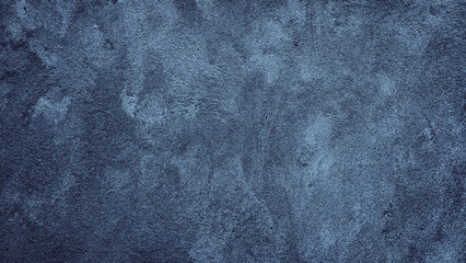 blue grungy abstract cement concrete wall texture background