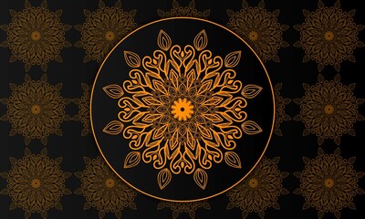 Stylish Mandala Pattern Design Illustration