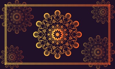 Stylish Mandala Pattern Design Illustration