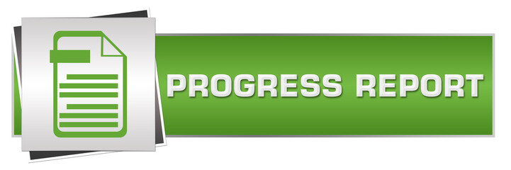 Progress Report Green Grey Horizontal 