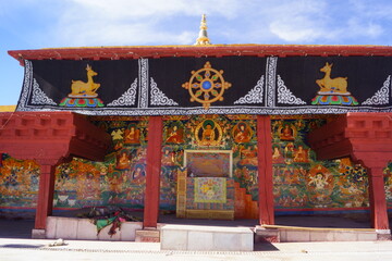 チベット・カム地方 理塘喇嘛寺(Litang Lama Si)の仏画