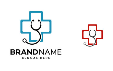 Stethoscope Health Medical Icon Logo Design Template Illustration Vector