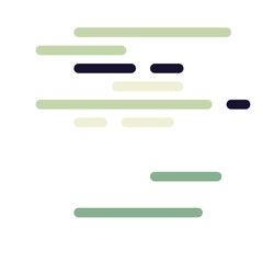 Obraz premium Code on screen vector illustration, flat cartoon coding lines simulation