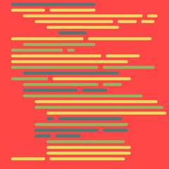 Code on screen vector illustration, flat cartoon coding lines simulation