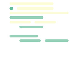 Obraz premium Code on screen vector illustration, flat cartoon coding lines simulation