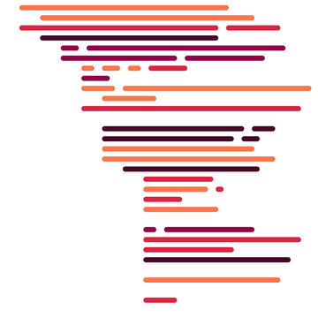 Code on screen vector illustration, flat cartoon coding lines simulation