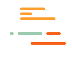 Obraz premium Code on screen vector illustration, flat cartoon coding lines simulation