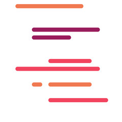 Obraz premium Code on screen vector illustration, flat cartoon coding lines simulation