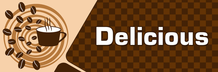 Delicious Coffee Beans Circular Cup Horizontal 