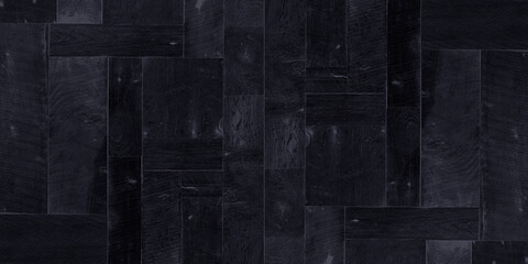 Black wooden panel or table texture. Panoramic background. 