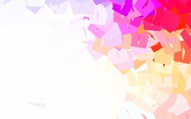 Light Multicolor vector backdrop with hexagons.