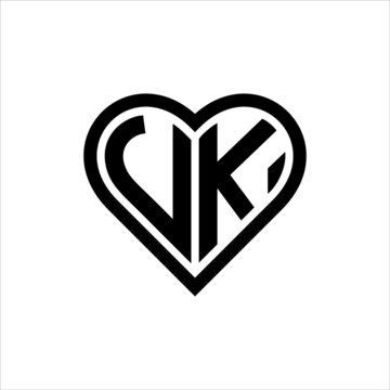 UVK Letter logo design emblem vector Icon, emblem with white background