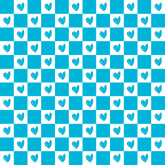 Simple hearts seamless pattern. Valentines day background. 