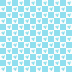 Simple hearts seamless pattern. Valentines day background. 
