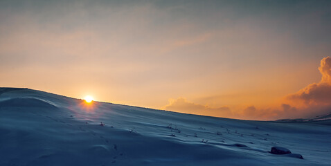 Fototapeta premium Beautiful Winter Landscape