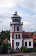 Fototapeta na wymiar Leuchtturm Mielstack in Lühe