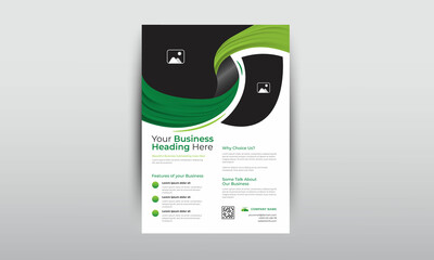 corporate print-ready flyer template, business flyer, vector flyer design, Modern flyer, fully editable and customize