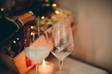 glasses of champagne