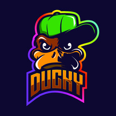 Duck mascot logo