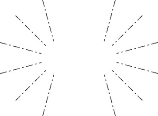 放射状　タイトル　見出し　飾り　ワンポイント