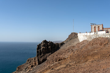 Fototapeta na wymiar View from the Top of the Cliffs of the Punta de La Entallada (en. Peak of La Entallada)