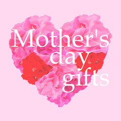 母の日　ハートのカーネーション