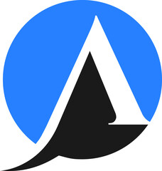 A letter logo design