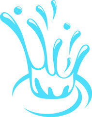 Dropping water logo design