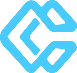 CC letter logo design