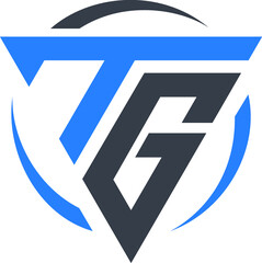 TG letter logo design