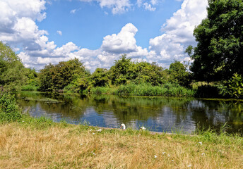 Obraz na płótnie Canvas River Kennet and Avon Canal at Reading - UK