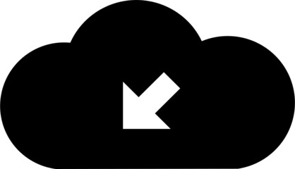 Cloud bottom left icon