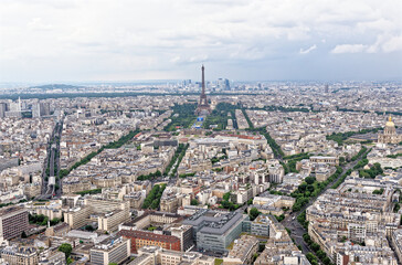 View over Paris from Tour Montparnasse - France