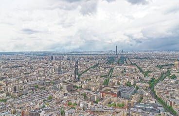 View over Paris from Tour Montparnasse - France